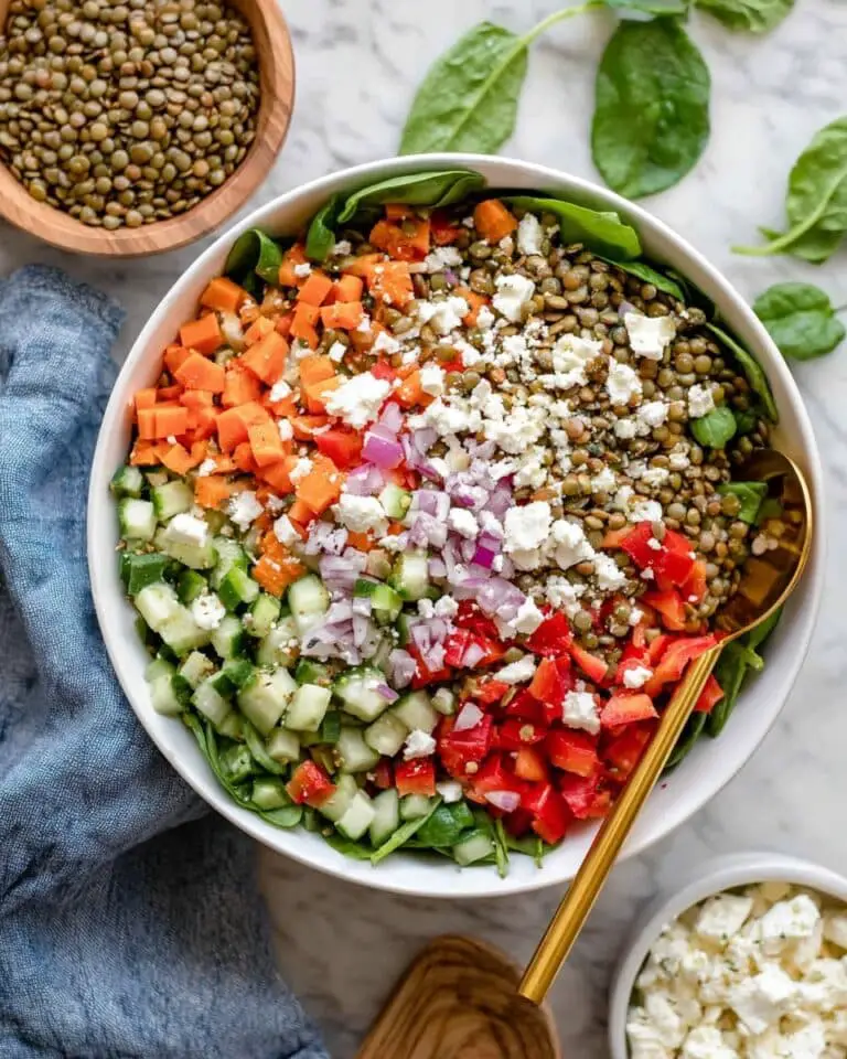 Lemon Balsamic Lentil Salad Recipe