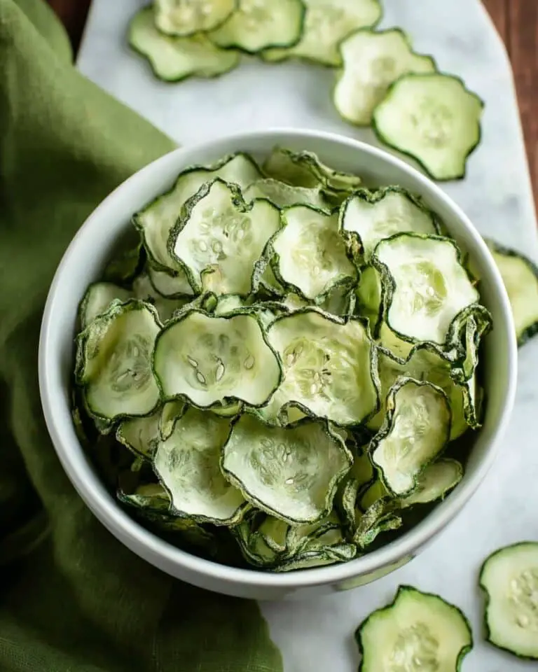 Baked Cucumber Chips Recipe