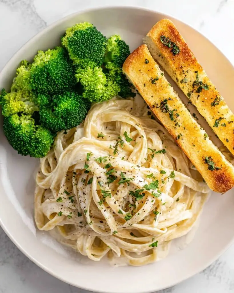 Quick and Easy Fettuccine Alfredo for One Recipe