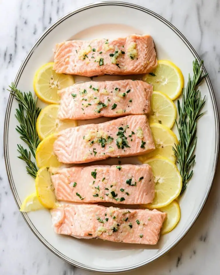 Slow Roasted Salmon with Lemon and Fresh Herb Drizzle Recipe