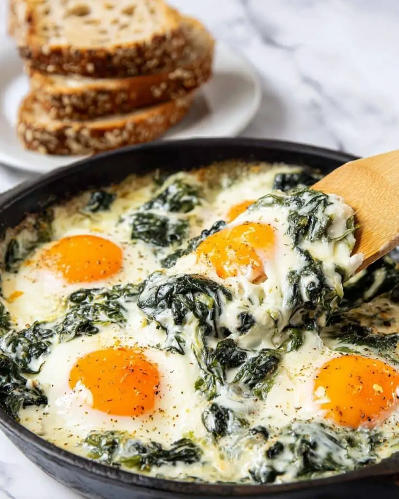 Baked Eggs Florentine Recipe