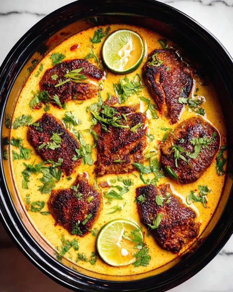 Slow Cooker Creamy Cilantro Lime Chicken Recipe