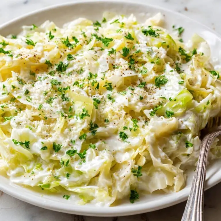 Cabbage Noodles Alfredo Recipe