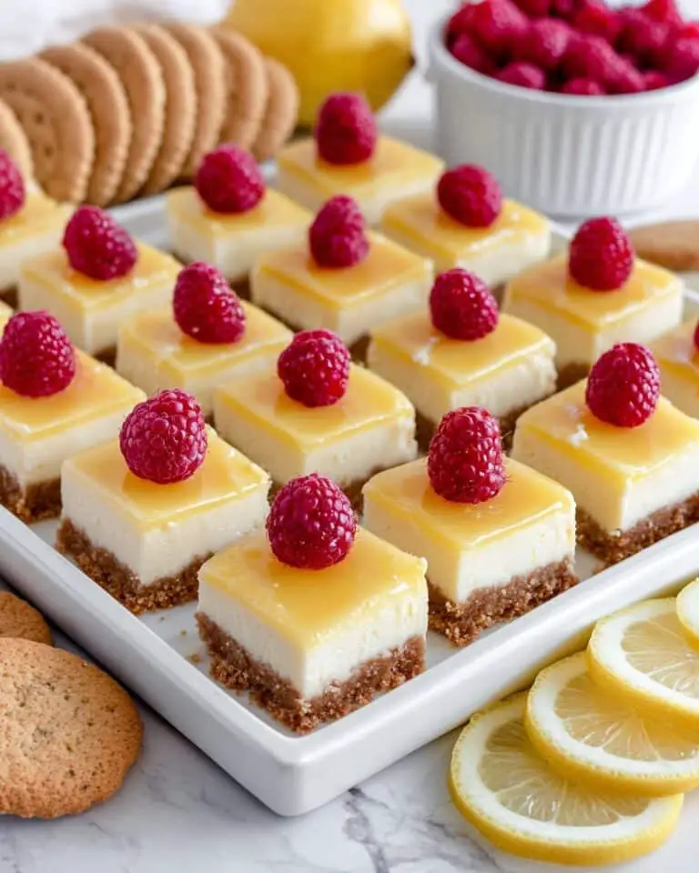 Lemon Raspberry Cheesecake Bites Recipe