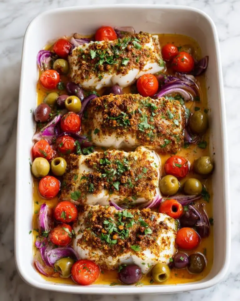 Mediterranean Baked Cod Recipe