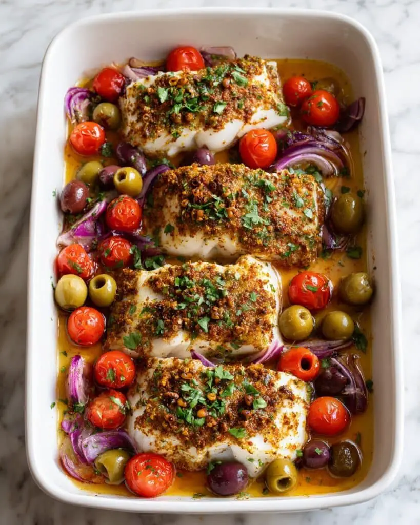Mediterranean Baked Cod Recipe