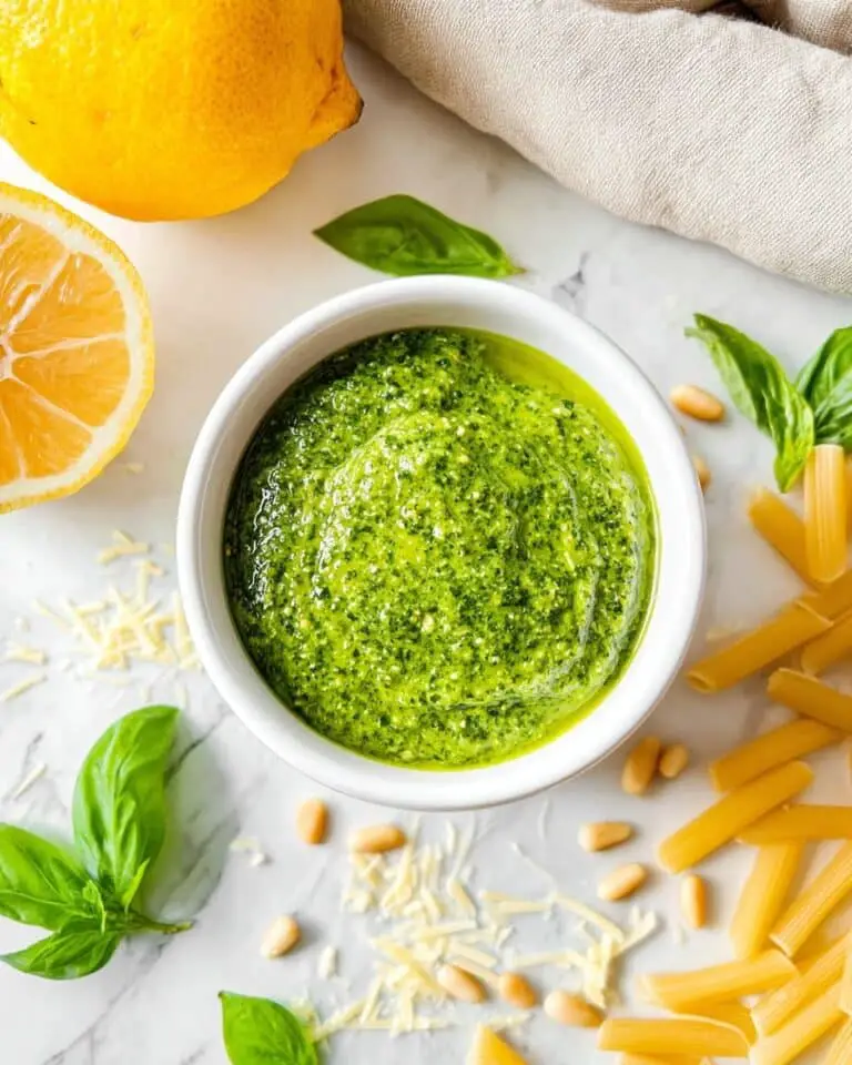 Lemon Pesto Sauce Recipe