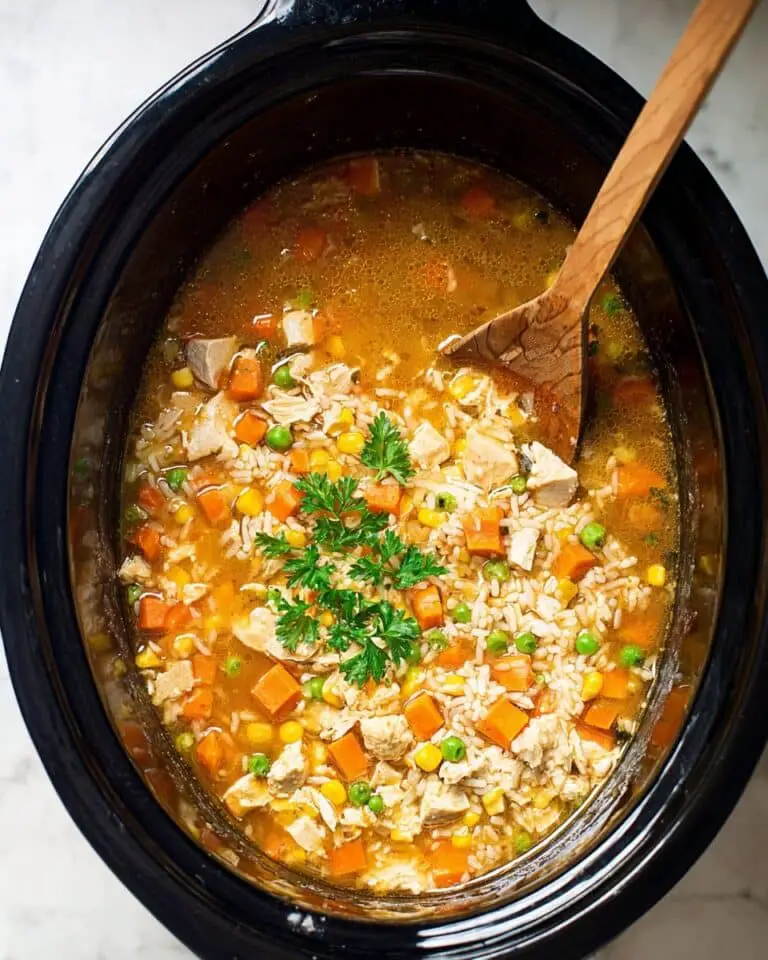 Slow Cooker Chicken and Rice Soup Recipe