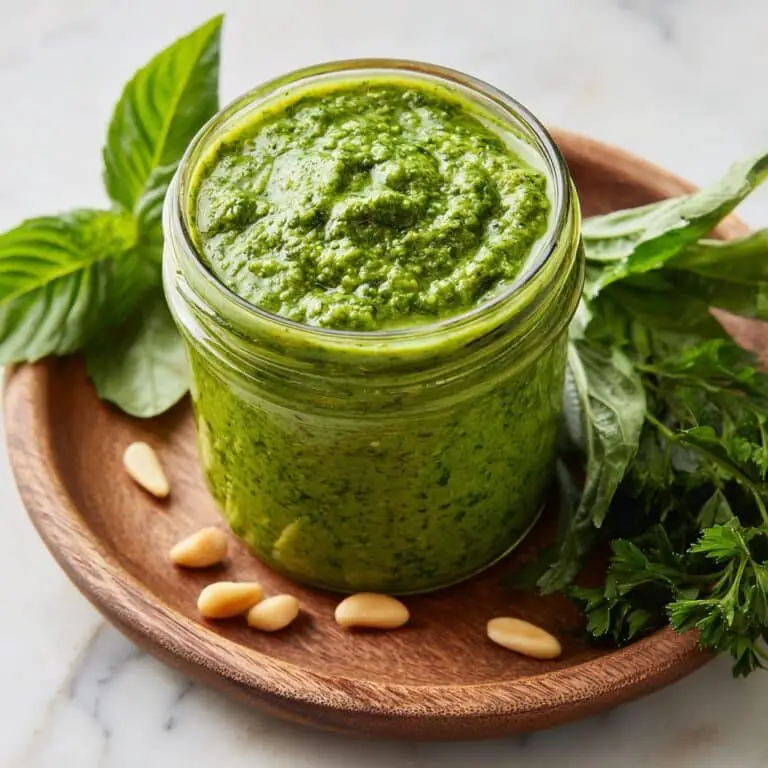 Fresh Basil Pesto Sauce Recipe