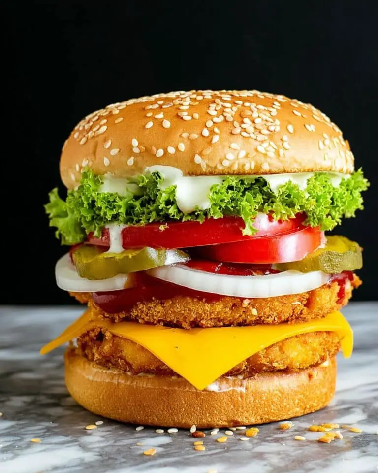 Meaty Tofu Burger (Whopper Style) Recipe