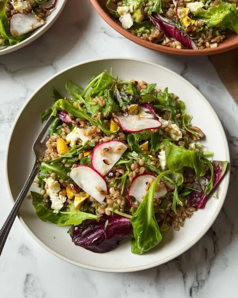 Farro Salad with Apricot Vinaigrette Recipe
