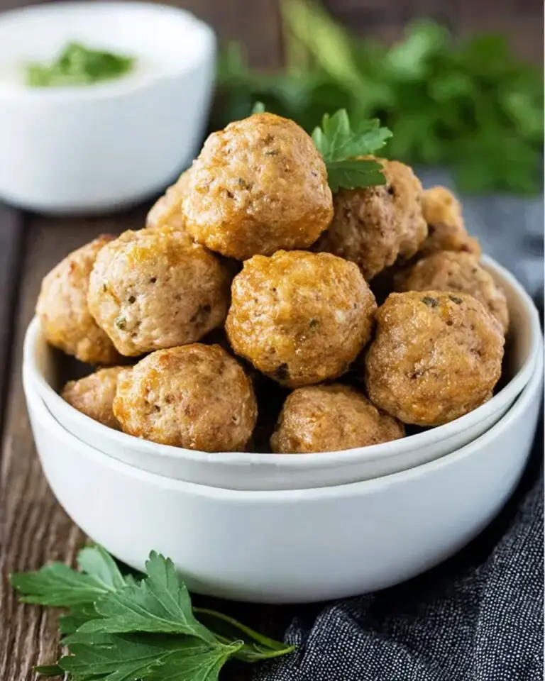Buffalo Chicken Meatballs with Blue Cheese Sauce Recipe