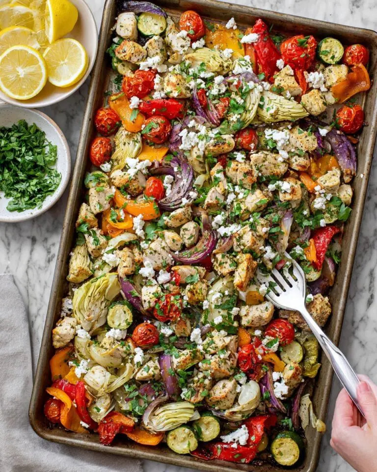 Greek Sheet Pan Chicken and Veggies Recipe