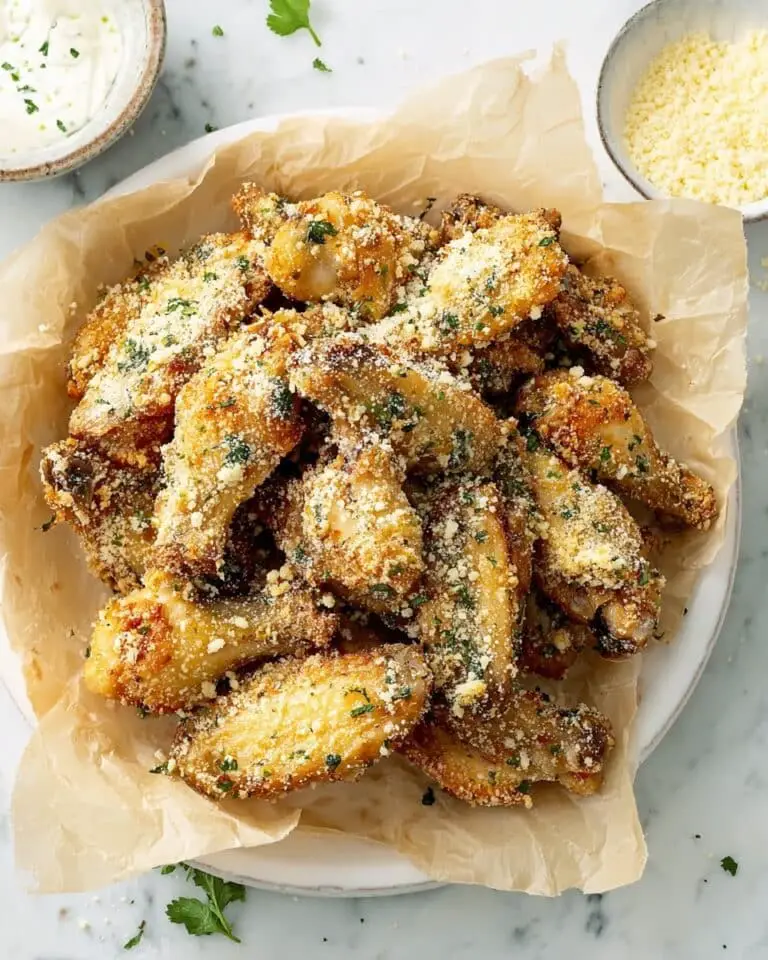 Baked Garlic Parmesan Wings Recipe