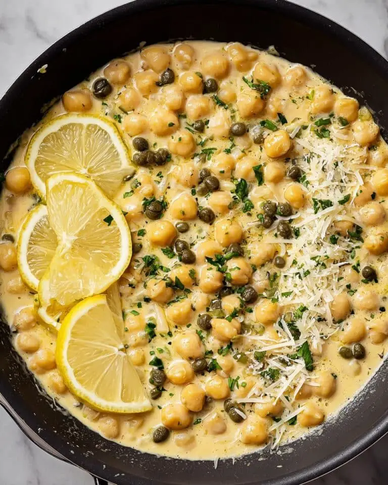 Vegetarian Chickpea and Cauliflower Piccata Recipe