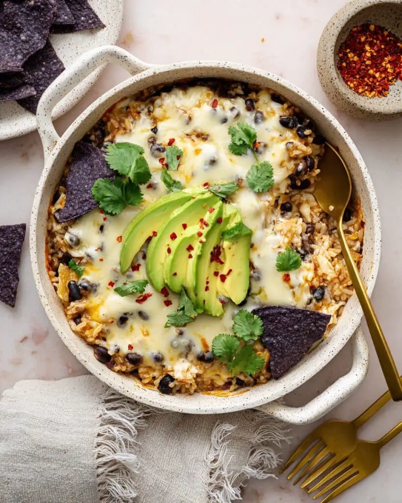 Salsa Verde Chicken & Rice Skillet Recipe