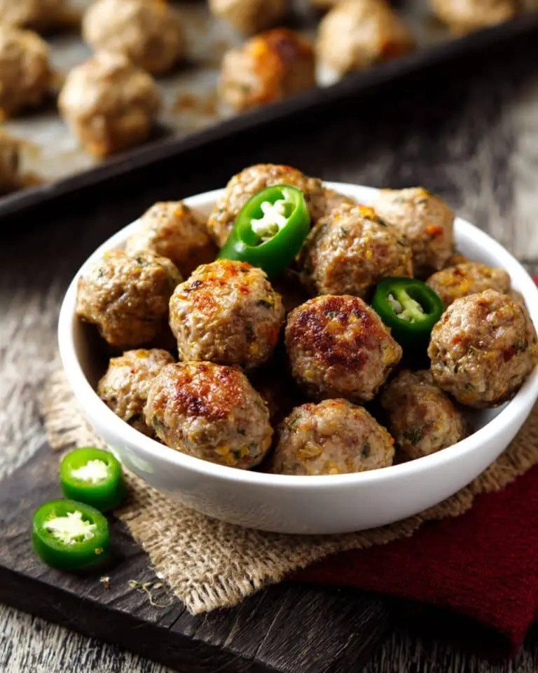 Jalapeno Pepper Jack Sausage Balls Recipe