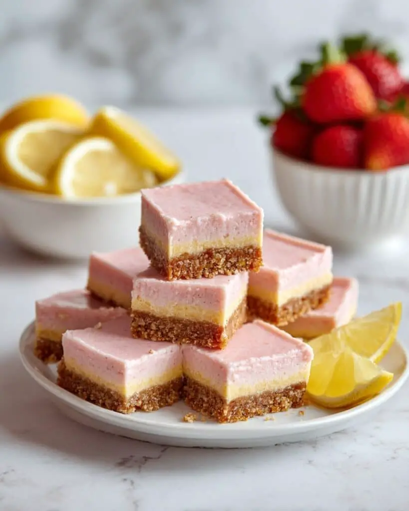 Paleo Vegan Strawberry Lemon Bars Recipe