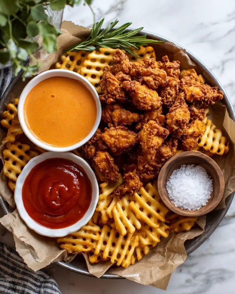 Homemade Chick-fil-A Nuggets with Honey BBQ Dipping Sauce Recipe