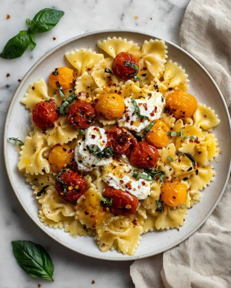 Burst Tomato Burrata Pasta Recipe