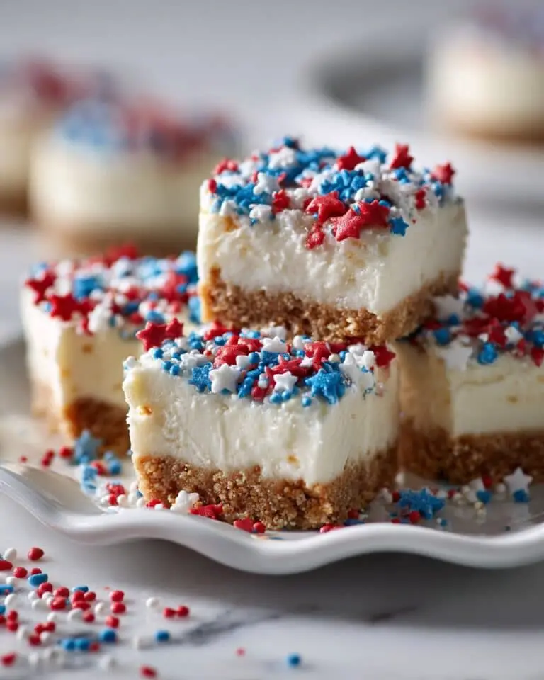 Patriotic Red White and Blue Cheesecakes Recipe