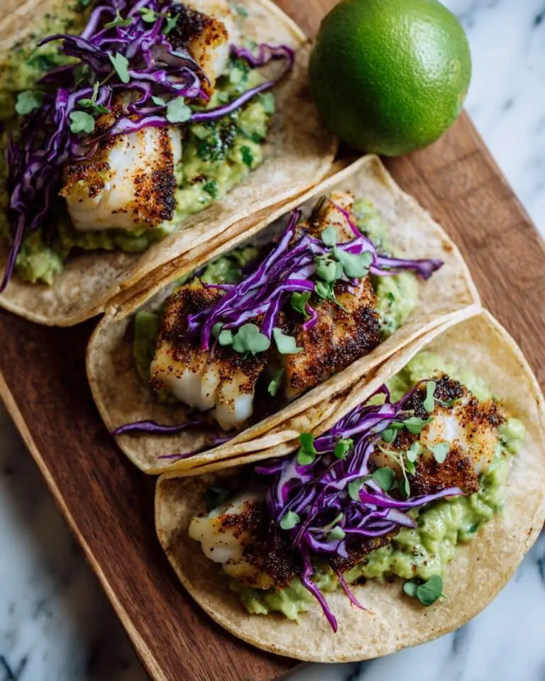 Pistachio-Crusted Fish Tacos Recipe