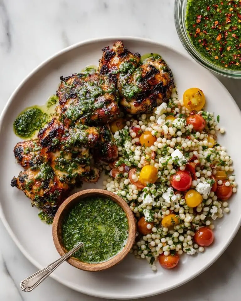 Chimichurri Grilled Chicken with Couscous Salad Recipe