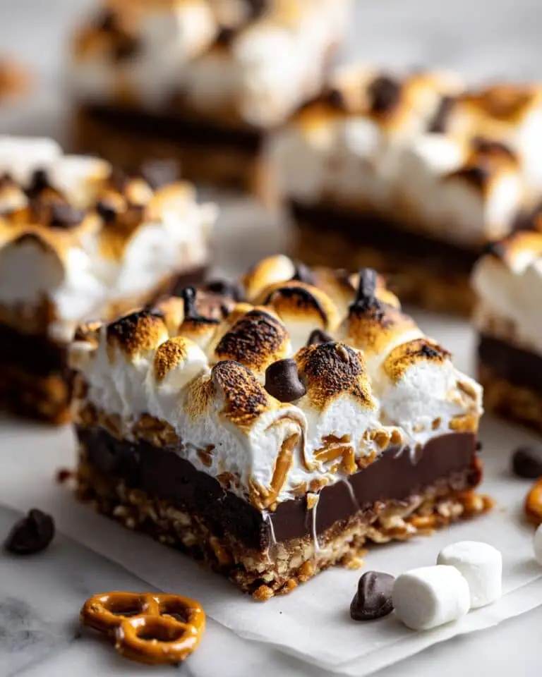 Salted Pretzel S’mores Bars Recipe