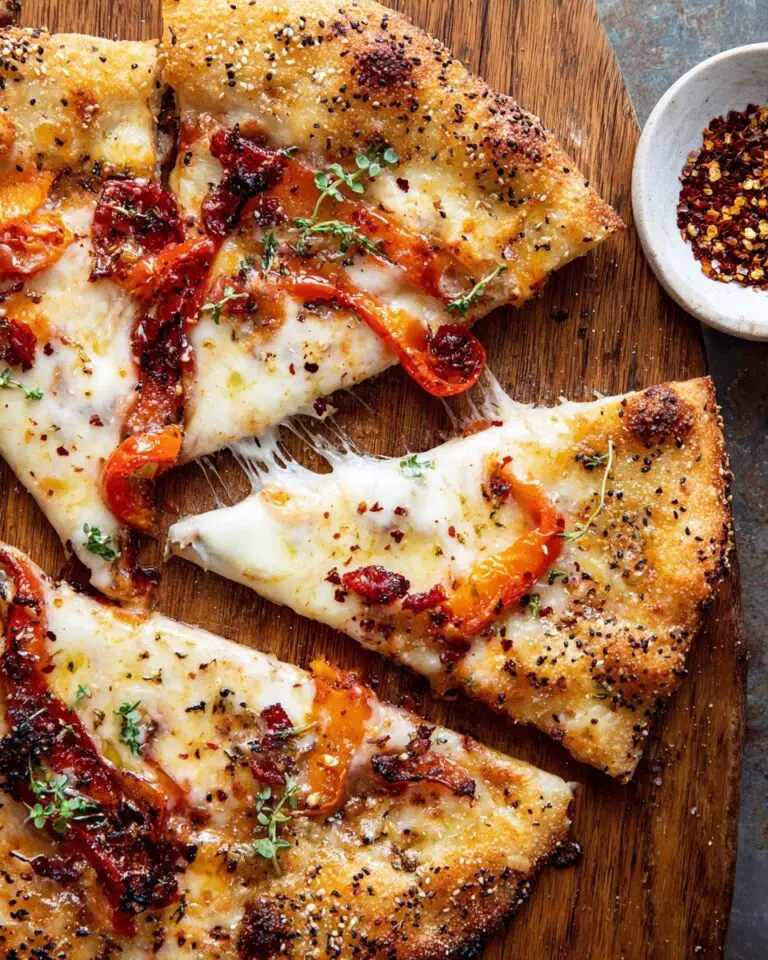 Calabrian Chili Roasted Red Pepper Pizza Recipe