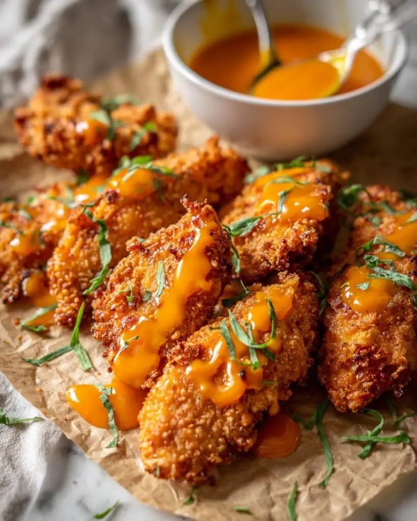 Hot Honey Air Fryer Chicken Tenders Recipe