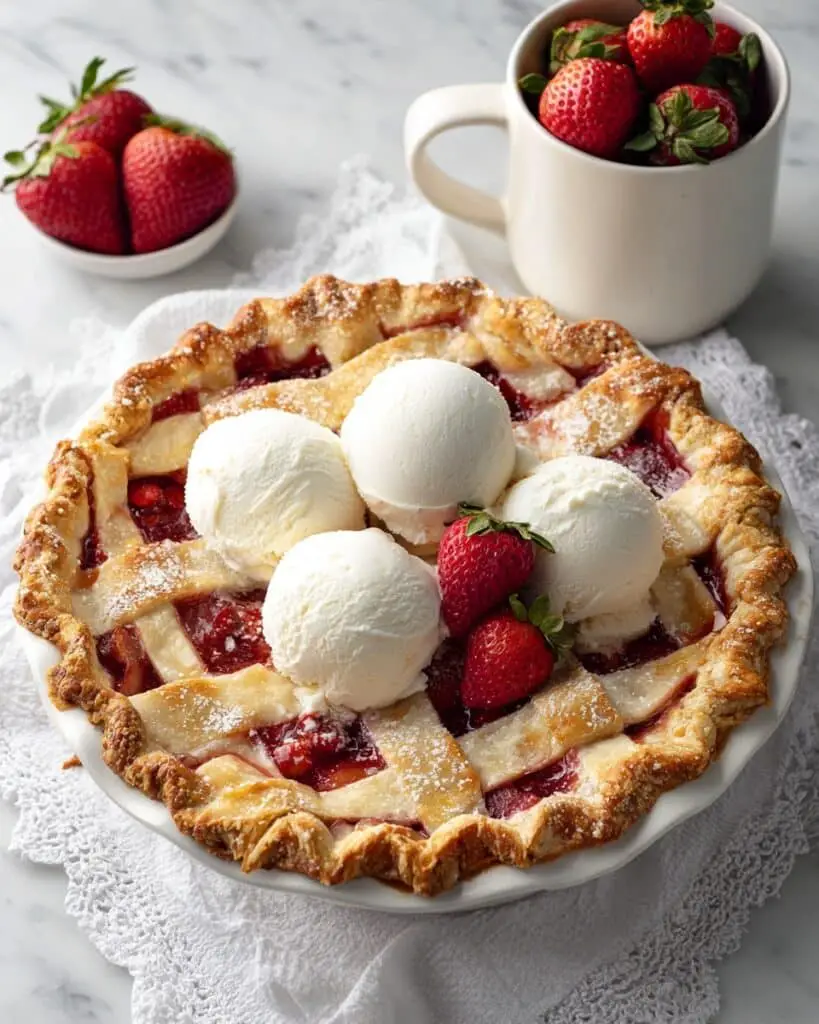 Baked Strawberry Pie Recipe