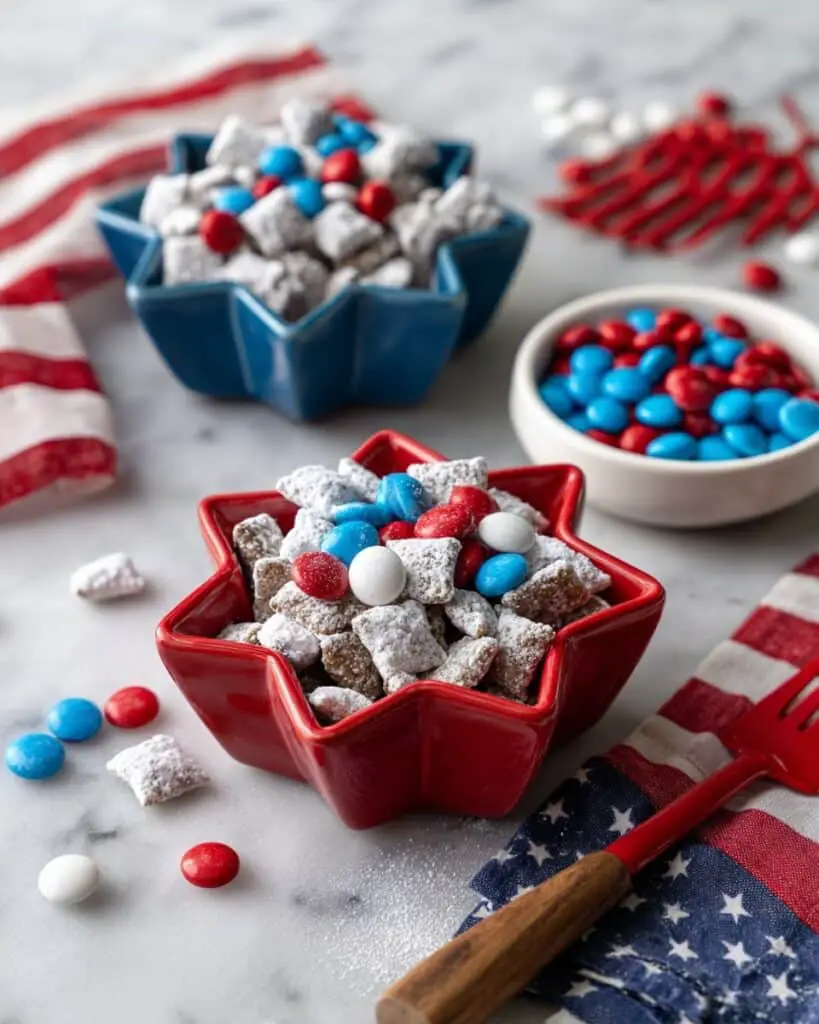 4th of July Puppy Chow Recipe