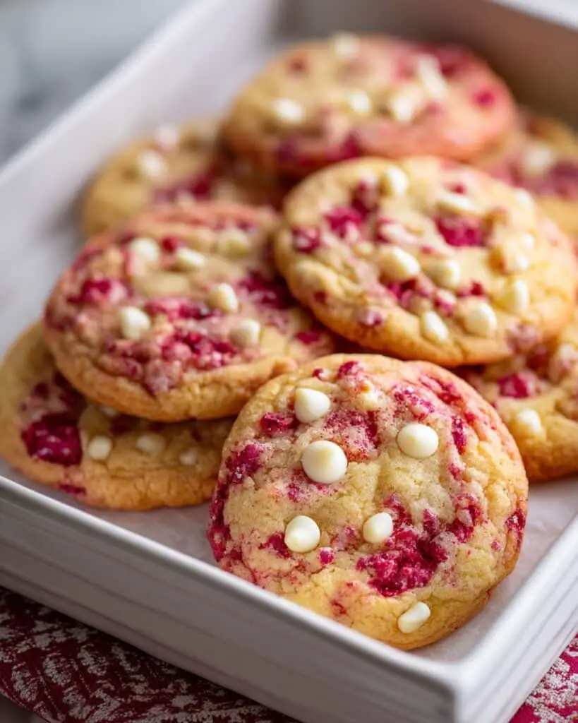 Raspberry White Chocolate Cookies Recipe