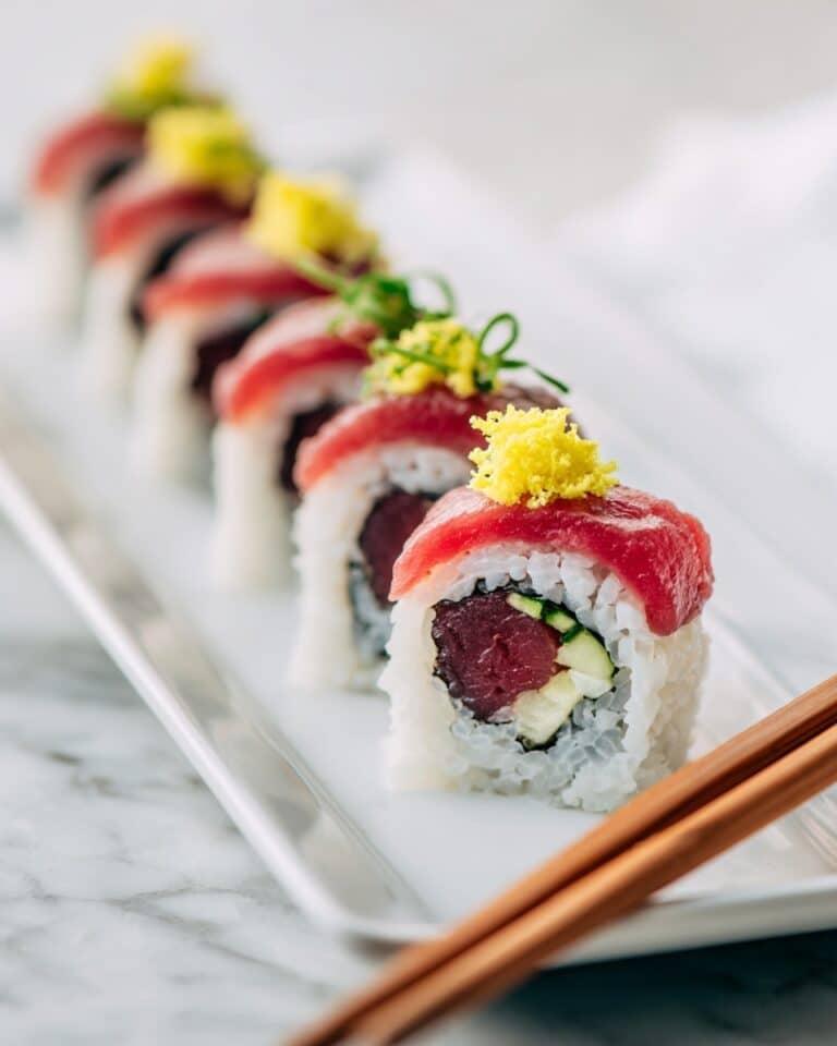 Tuna Cucumber Sushi Roll Recipe