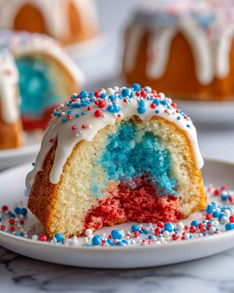 Red, White, and Blue Patriotic Bundt Cake Recipe