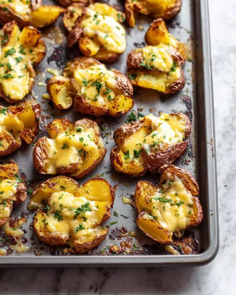 Crispy Oven Roasted Smashed Potatoes Recipe