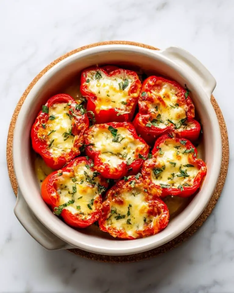 Mini Brie Stuffed Sweet Peppers Recipe