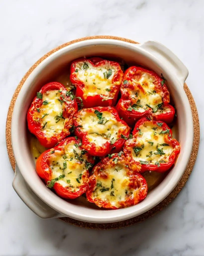 Mini Brie Stuffed Sweet Peppers Recipe