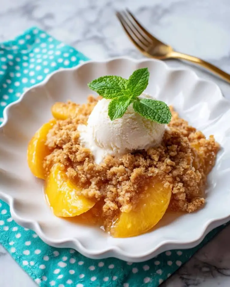 Easy Peach Cobbler with Canned Peaches Recipe