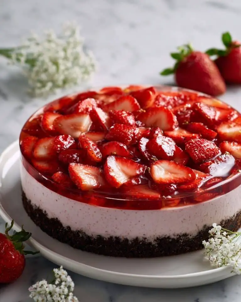 Low Calorie Strawberry Mousse Cake Recipe