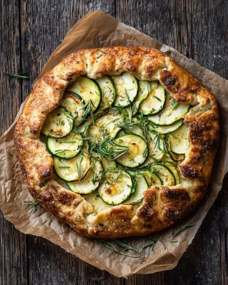 Zucchini and Caramelized Onion Galette with Gruyère Recipe