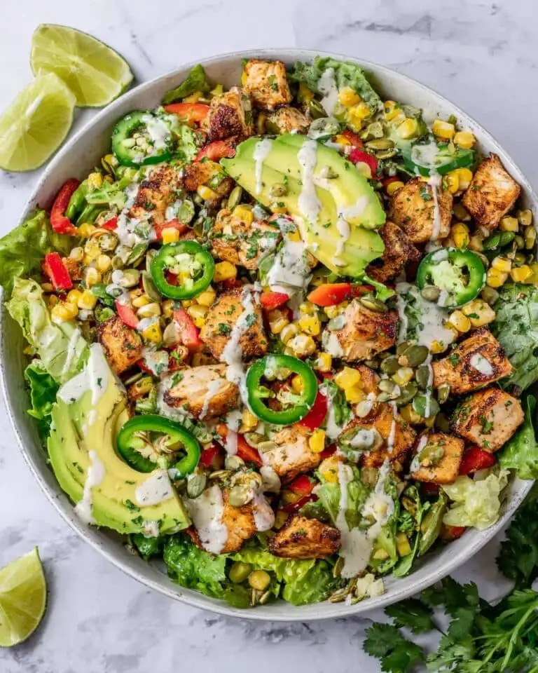 Chicken Chopped Salad with Lime-Spiced Grilled Chicken and Creamy Dressing Recipe