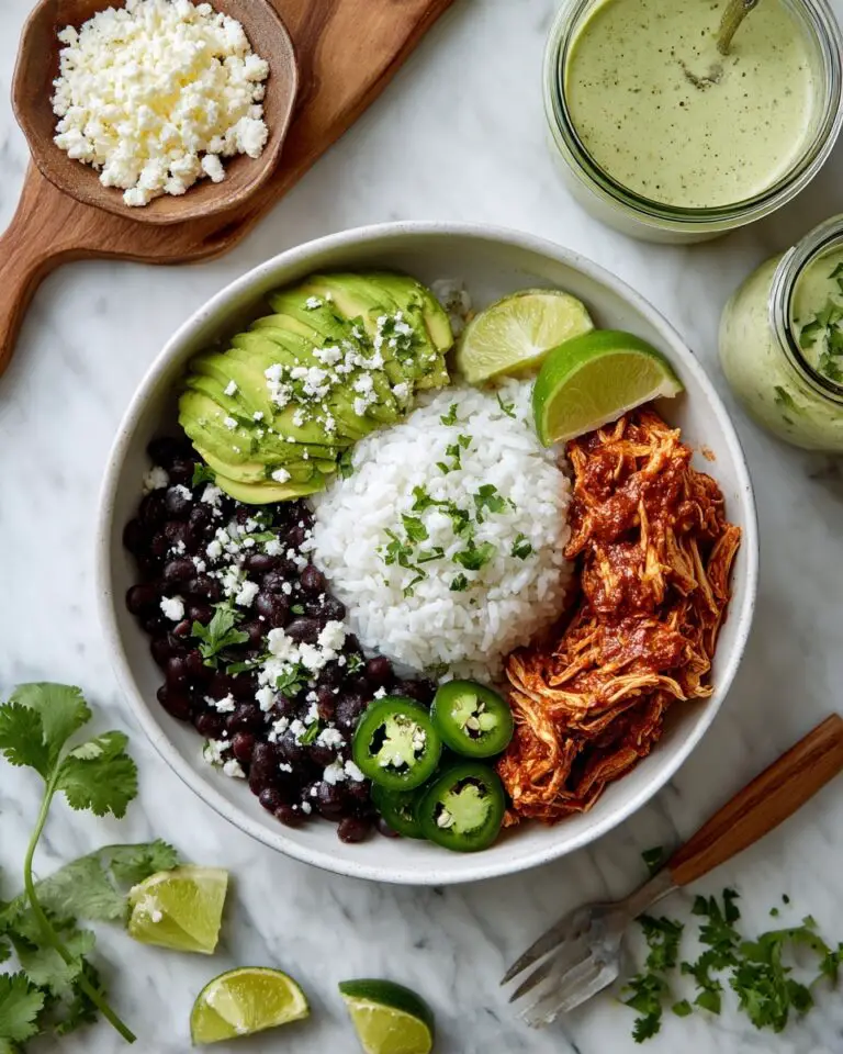 Chicken Tinga Bowl with Cilantro Lime Dressing Recipe