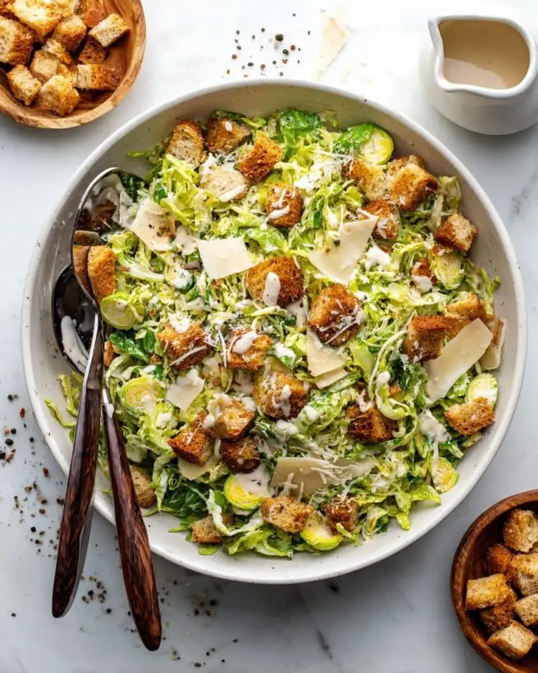 Brussels Sprouts Caesar Salad Recipe