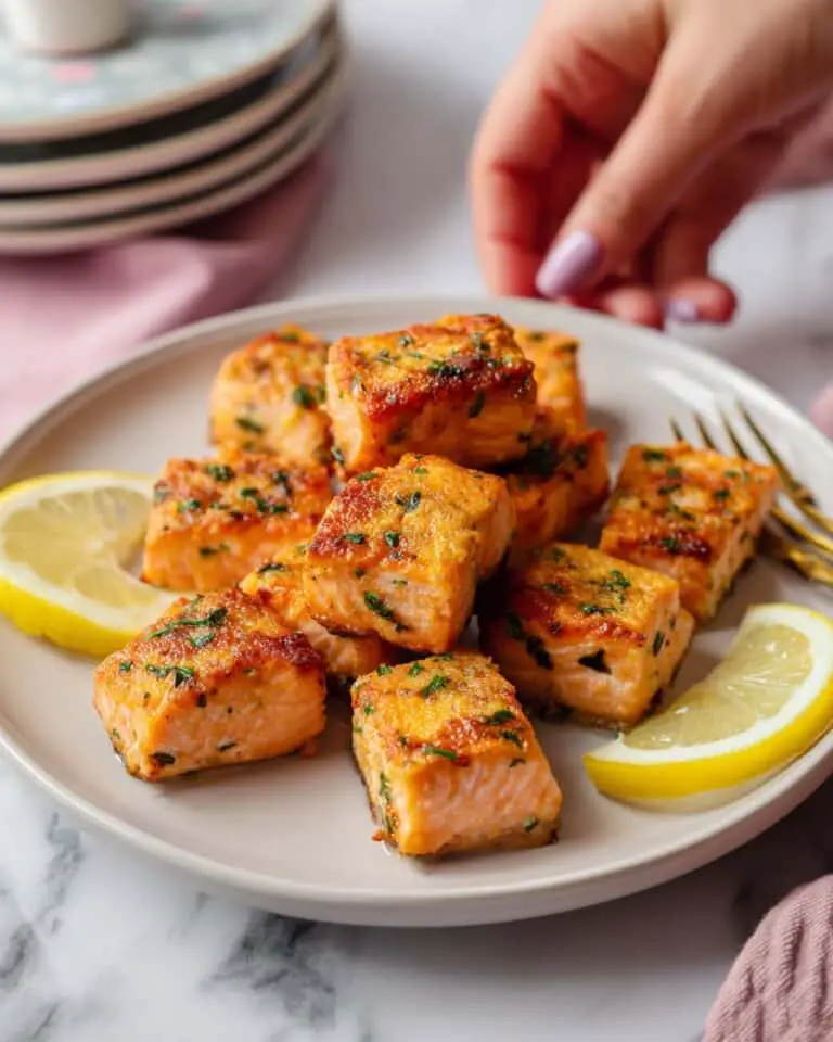 Crispy Air Fryer Salmon Bites Recipe