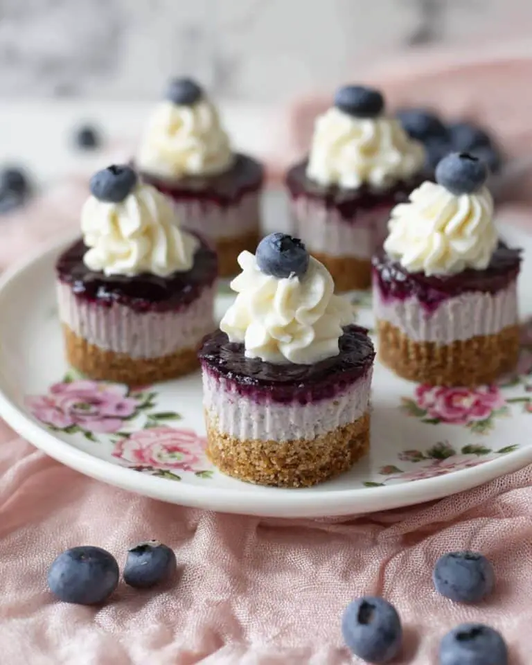 Mini Blueberry Cheesecakes Recipe