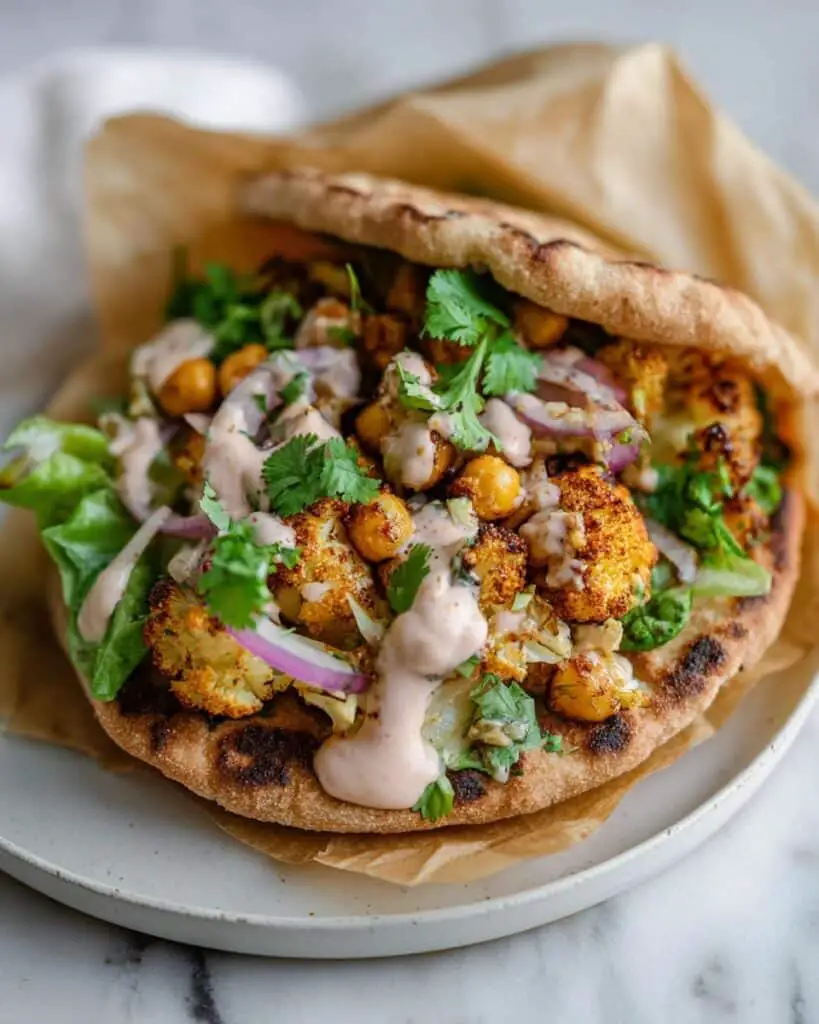 Chili Lime Chickpea Cauliflower Wrap Recipe