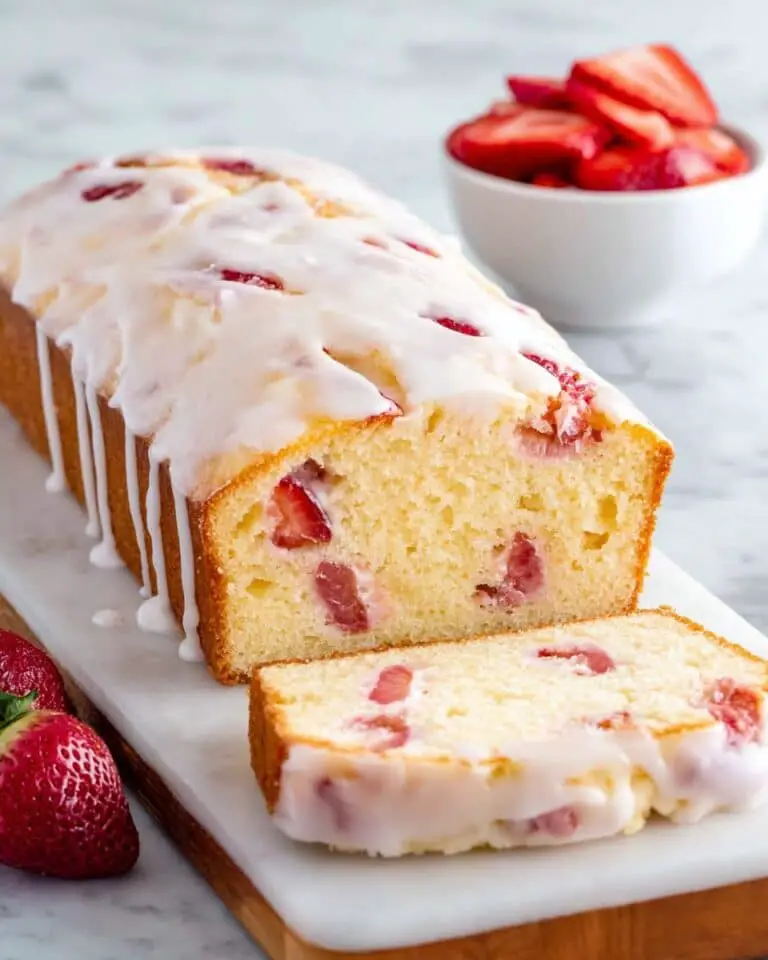 Strawberry Bread with Vanil la Glaze Recipe