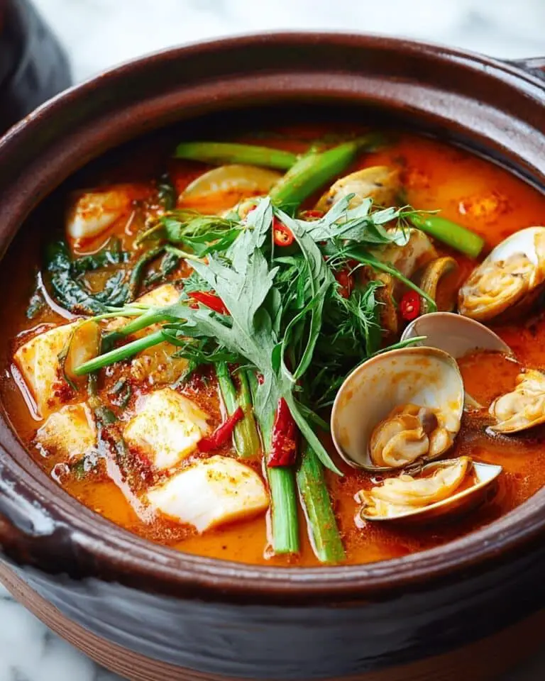 Domi Maeuntang: Spicy Korean Fish Stew with Red Snapper and Clams Recipe