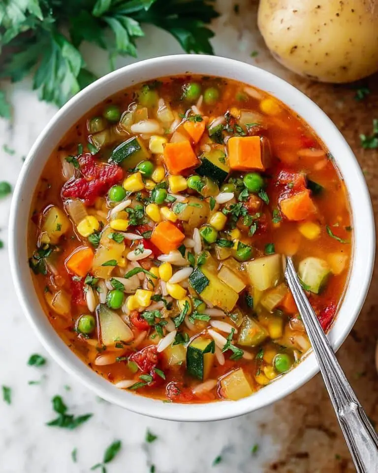 Vegetable Orzo Soup Recipe